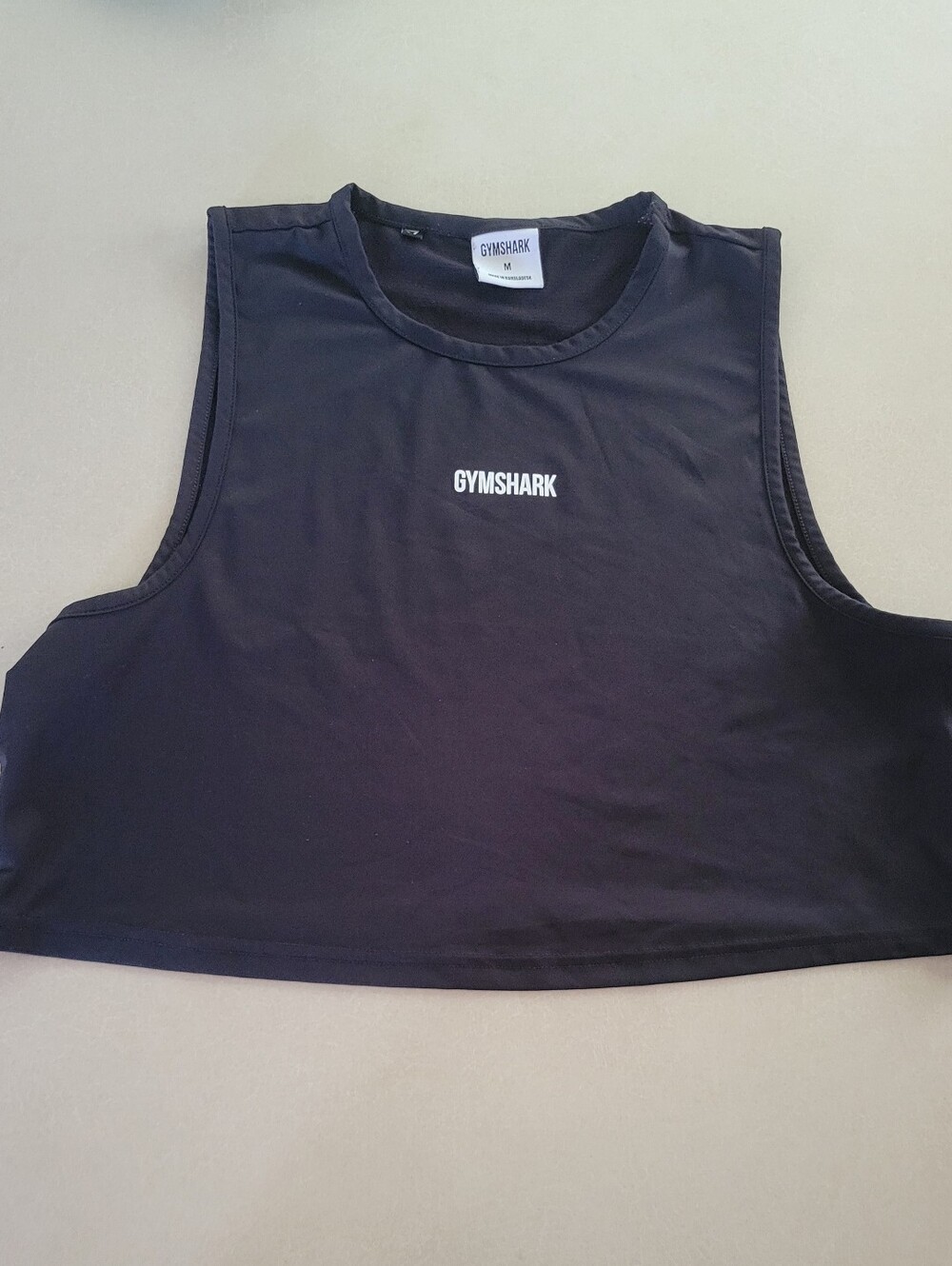 Gymshark Black Crop Tank